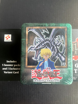 Yugioh 2002 Collectors Tin, Joey, Red Eyes Black Dragon, New, Factory Sealed-image
