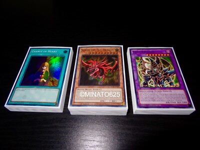 Yugioh Complete Yugi Moto Deck! Egyptian God Slifer Sky Dragon Black Luster-image