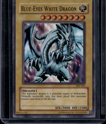 Yu-Gi-Oh! Blue-Eyes White Dragon SKE-001 Super Rare Unlimited VLP-image