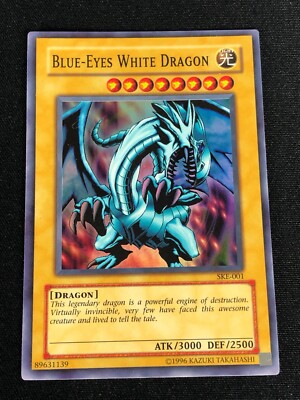 YUGIOH BLUE EYES WHITE DRAGON SKE-001 SUPER-image