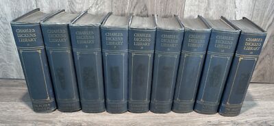The Charles Dickens Library 9 Volume Set 1910 Educational Book Color Plates-image