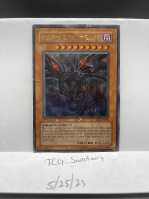 Yugioh!  Red-Eyes Darkness Dragon - SD1-EN001 - Ultra Rare - 1st Edition HP-image