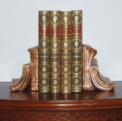 Great Writers Set - Leather! Dickens, Burns, Scott, Goldsmith-image