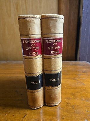 The Frontiersmen of New York by Jeptha R. Simms 1882, Two Vol. Set-image