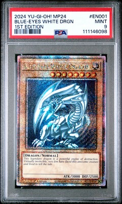 2024 YU-GI-OH! MP24-25TH ANV TIN: DUELING MIRRORS BLUE-EYES WHITE DRAGON PSA 9-image
