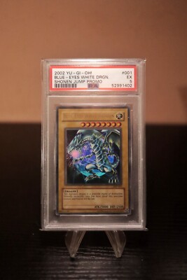 PSA 5 EX- Blue-Eyes White Dragon JMP-001 Shonen Jump Promo Ultra Rare YuGiOh-image