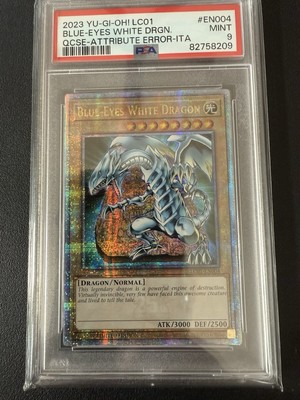PSA 9 - Yu-Gi-Oh Card - LC01-EN004 - BLUE-EYES WHITE DRAGON (25th QCSR Holo)-image