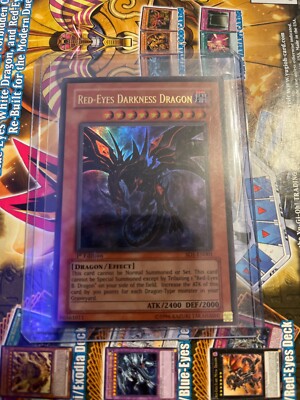 Yu-Gi-Oh! Red-Eyes Darkness Dragon SD1-EN001 1st Edition Ultra Rare  -image