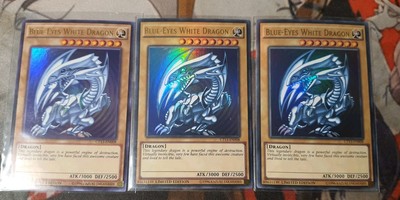 3x Blue-Eyes White Dragon CT13-EN008 Ultra Original SDK Kaiba Artwork YUGIOH NM-image