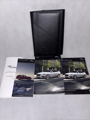 2018 Jaguar XF Original OWNERS MANUAL SET With Leather Case - OEM -image