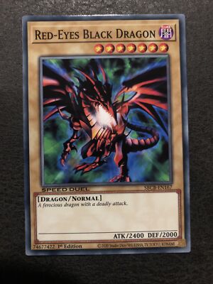 Common Red-Eyes Black Dragon SBCB-EN167 1st Edition LP SPEED DUEL-image