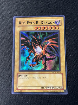 Red-Eyes B. Dragon DB1-EN126 Super Rare Near Mint Yugioh Minty-image