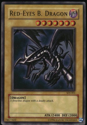 Yu-Gi-Oh! - Red-Eyes Black Dragon 2003 SDJ-001 Ultra Rare Unlimited-image