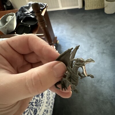 VTG 1996 Mattel Yu-Gi-Oh! Total Control Red Eyes Black Dragon Figure Mattel Toy-image