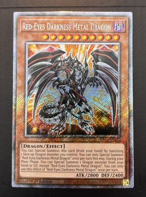 Yugioh Red Eyes Darkness Metal Dragon RA03 EN212 Quarter Century Secret Rare NM-image