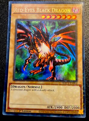 Red-Eyes Black Dragon HAC1-EN003 NM 1st Ed Ultra Rare Duel Terminal Yugioh Card!-image