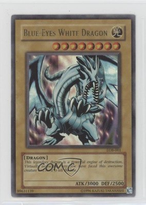 2002 Yu-Gi-Oh! Legend of Blue Eyes Blue-Eyes White Dragon #LOB-001 t1s-image