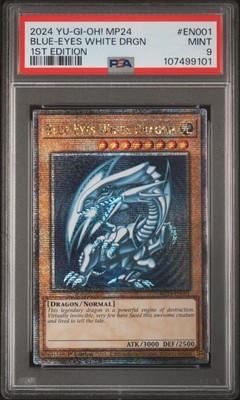 2024 YU-GI-OH! MP24-25TH ANV TIN: DUELING MIRRORS BLUE-EYES WHITE DRAGON PSA 9-image