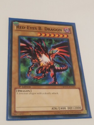 Red-Eyes B. Dragon SDDC-EN005 1st Edition Yugioh TCG Card-image