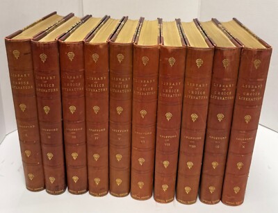 Library of Choice Literature - 2nd ed. SPECIAL EDITION 10 vol leather set  1888-image