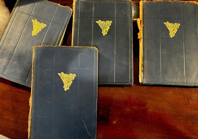 Rare 4-Volume Set Edna St Vincent Millay Poems Leather Books-image