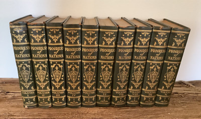 Progress of Nations Signed 1st Edition Complete 10-Volume Set 1930-image