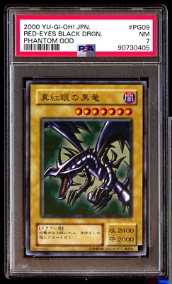 PSA 7 NM Red-Eyes Black Dragon PG-09 Phantom God Parallel Japanese Graded-image