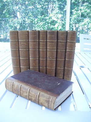 HISTOIRE DE LA RESTAURATION PAR M. ALFRED NETTEMENT 1860 8 VOL SET LEATHER-image
