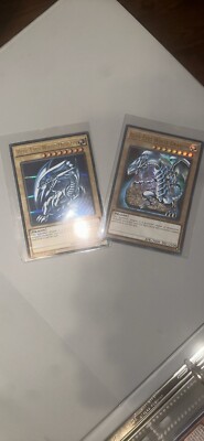 Yu-Gi-Oh Card Binder Collection W/Vintage Blue Eyes White Dragon 1st Edition Tcg-image