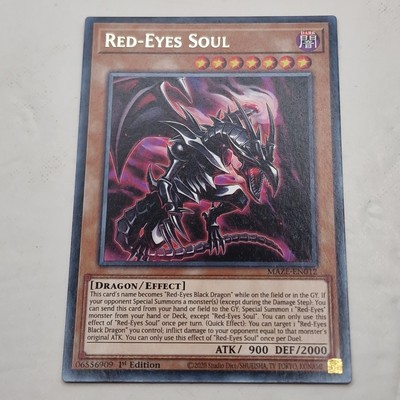 Yu-Gi-Oh! Maze of Memories Red-Eyes Soul MAZE-EN012 Dark 1st Edition 2023 (3)-image