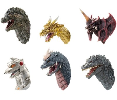 Godzilla Ichiban Kuji Monster Head Magnet 6 Types Complete Set Japan NEW DHL-image