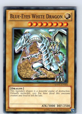 Yu-Gi-Oh TCG Blue-Eyes White Dragon SDDC-EN004 Unlimited Regular Common LP-NM-image