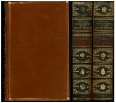Personal Recollections of the Late Duc De Broglie 1785-1820 Leather 2 Vol. Set..-image