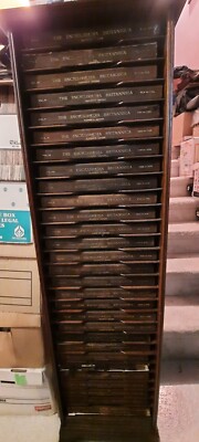 1911 britannica encyclopedia set complete ORIGINAL SUEDE unfaded ! 11TH EDITION -image