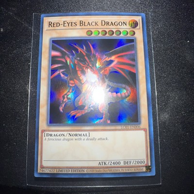 *** RED-EYES BLACK DRAGON *** QUARTER CENTURY SECRET RARE LC01-EN006 YUGIOH!-image