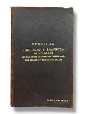 Speeches Hon John F Shafroth Of Colorado 1896-1918 PERSONAL COPY House Suffrage-image