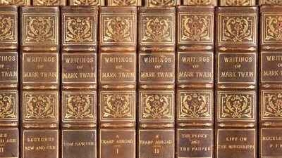 Signed • Mark Twain Definitive Edition • complete 37 volume set-image