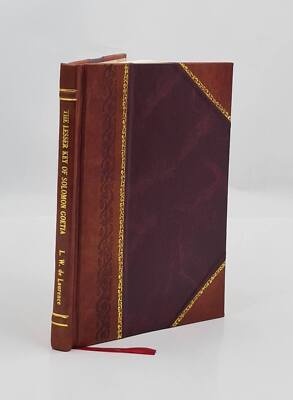 The Lesser Key Of Solomon Goetia The Book Of Evil Spirits 1916 [Leather Bound]-image