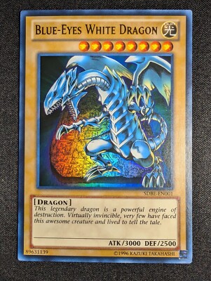 Yugioh - Blue-Eyes White Dragon SDBE-EN001 Unlimited Edition Ultra Rare NM-image