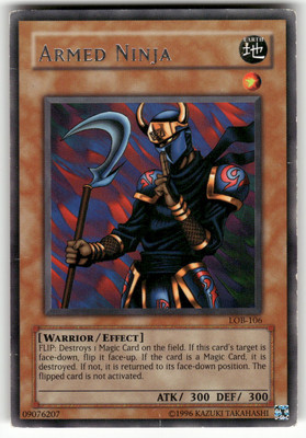 Armed Ninja The Legend of Blue Eyes White Dragon Rare Yugioh Heavily played-image