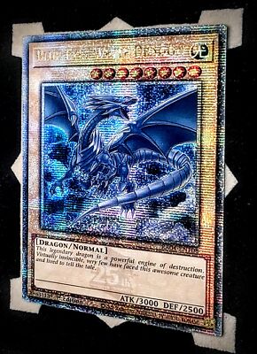 Blue-Eyes White Dragon RA04-EN108 Quarter Century Rare 1st Edition Yugioh-image