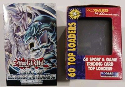 Brand New Yugioh Cards Saga Of The Blue Eyes White Dragon And Top Loader Sleeves-image