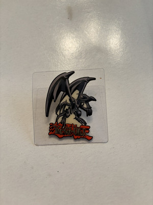 Yugioh Red Eyes Black Dragon Pin | Vintage 1996 | Yu Gi Oh Anime Manga Accessory-image
