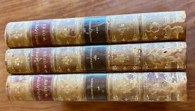 PHINEAS REDUX BY ANTHONY TROLLOPE 1893 THREE VOLUME LIMITED EDITION LEATHER SET-image