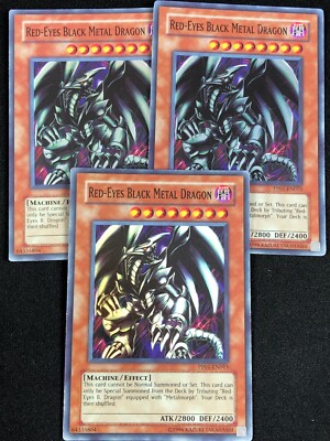 YUGIOH RED-EYES BLACK METAL DRAGON PP01-EN015 SUPER X3(MP)-image