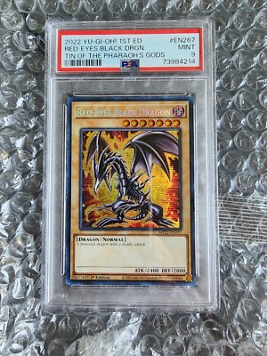 2022 YUGIOH! 1st ED. Red Eyes Black Dragon MplP22-EN267 PSA 9 Mint-image