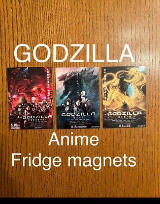 Godzilla animated trilogy FRIDGE MAGNETS-image