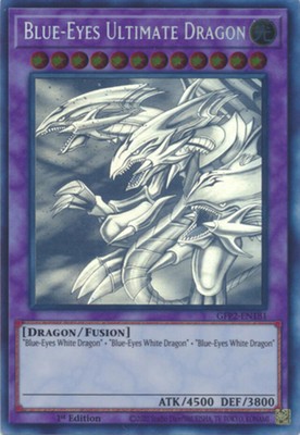 Lightly Played Blue-Eyes Ultimate Dragon - GFP2-EN181 - Ghost Rare - 1st Edition-image