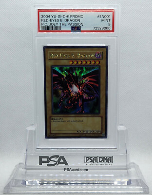 YUGIOH PCJ-EN001 RED-EYES B. DRAGON PRISMATIC SECRET RARE PSA 9 MINT #72329066-image