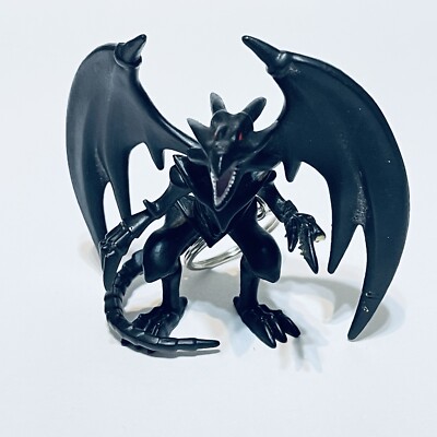 Yu-Gi-Oh! Hanger Keychain Series 1 Red Eyes Black Dragon Vintage 1996 FLAWS-image
